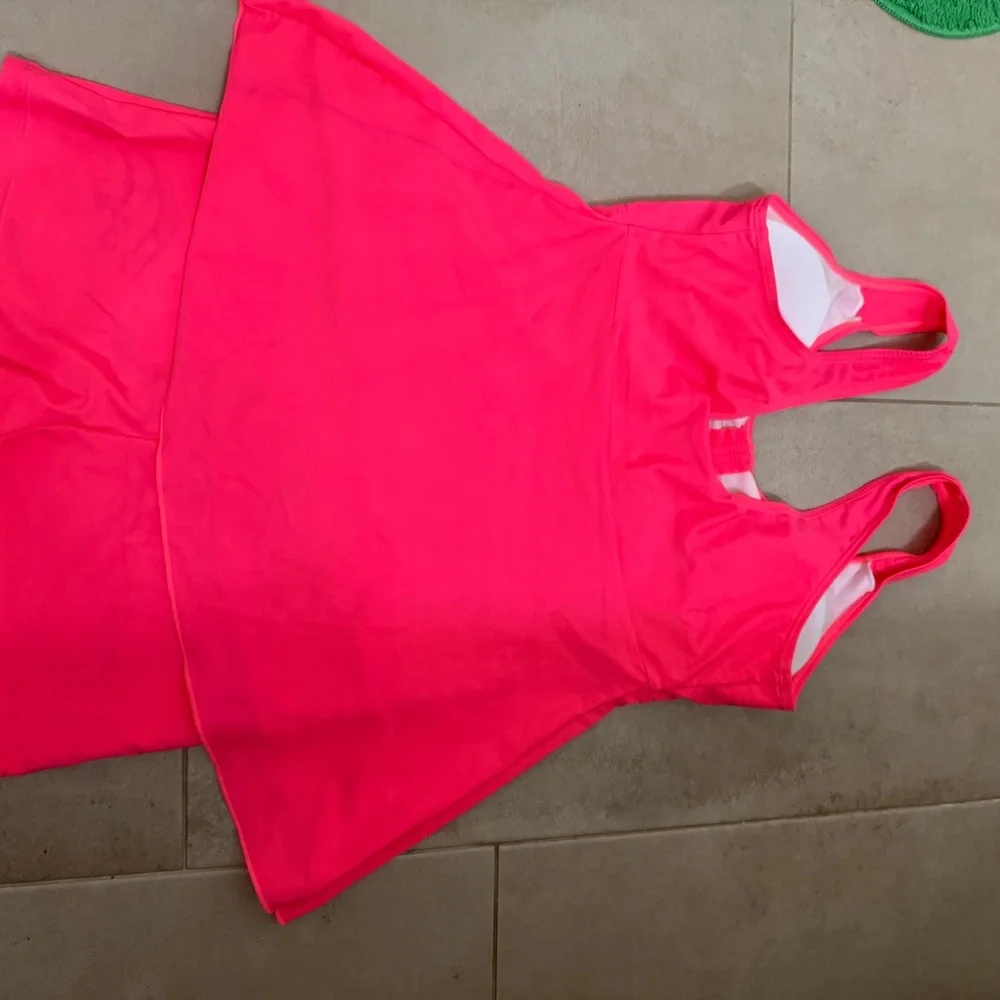 Pink swimsuit top and bottom